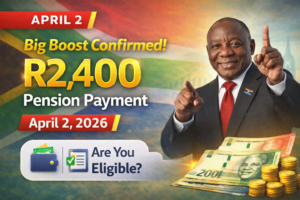 Big Boost Confirmed! R2,400 Pension Payment Coming on April 2, 2026 – Are You Eligible?