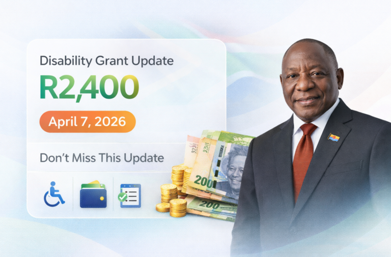 R2,400 Disability Grant Hits Accounts on April 7, 2026 – Don’t Miss This Update