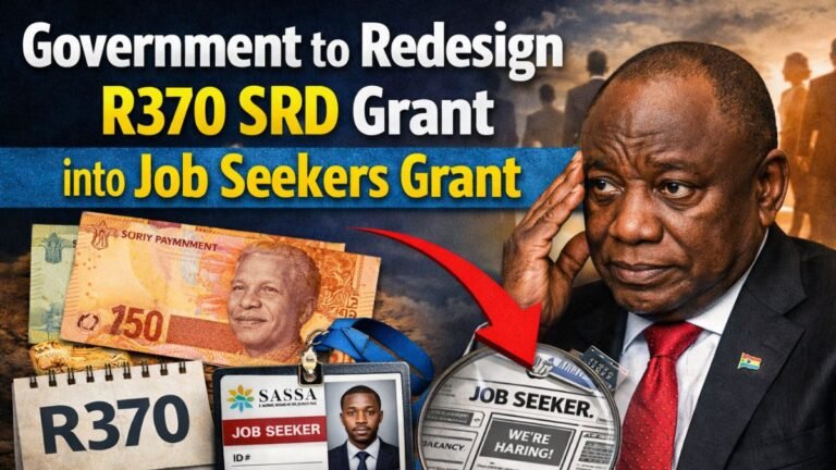 Government to Redesign R370 SRD Grant into Job Seekers Grant