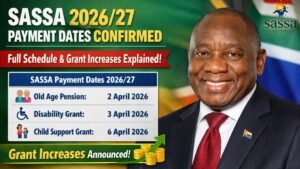 SASSA 2026/27 Payment Dates Confirmed - Full Schedule and Grant Increases Explained